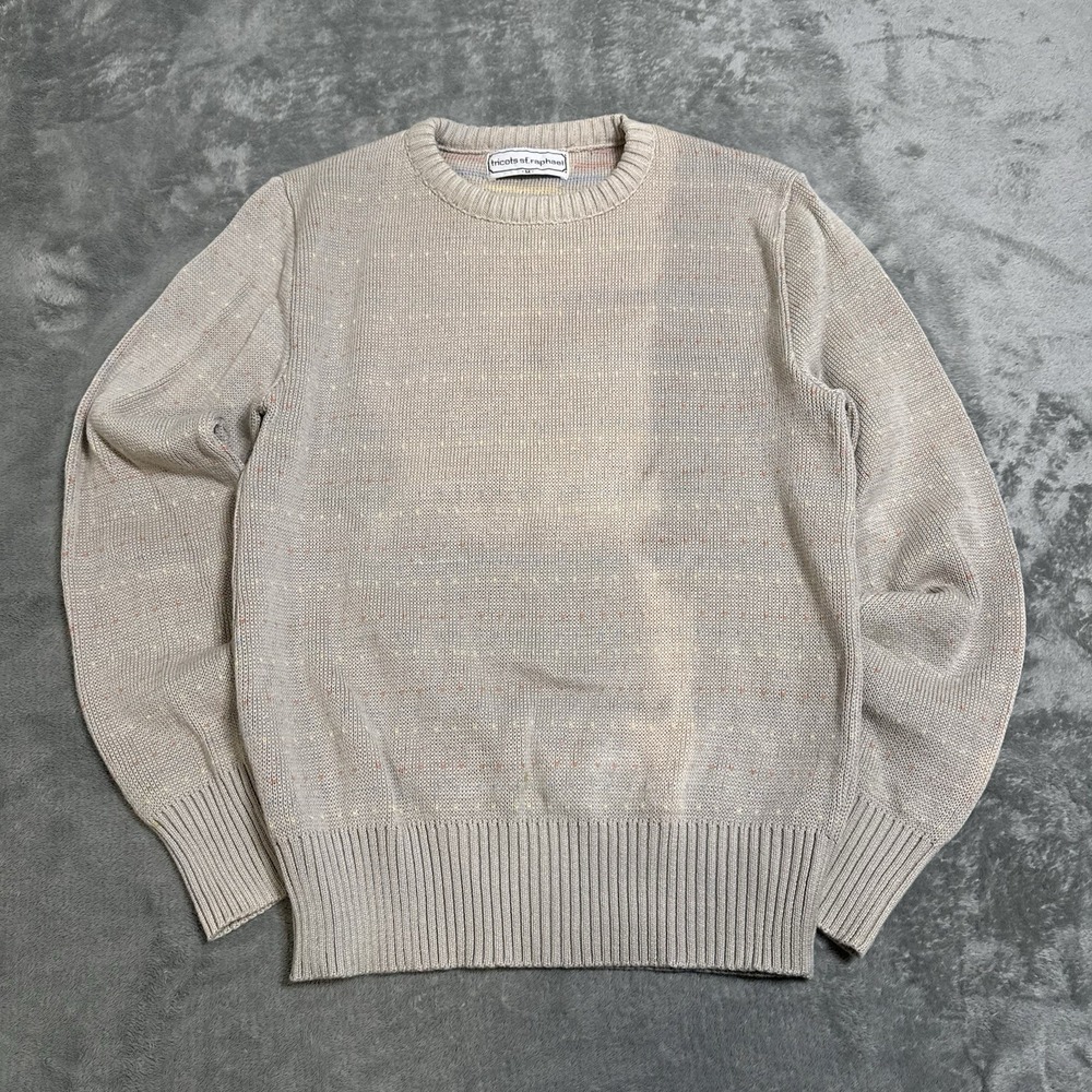 VTG 80s Tricots St. Raphael‎ Womens Knit Polka Dot Sweater Size M Pullover